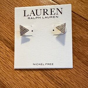 Ralph Lauren Gold Triangle Earrings